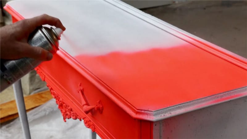 pop style for a cabinet with fluorescent paint spray pintyplus
