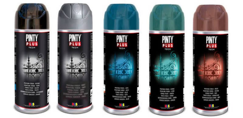 gama de colores pintura forja en spray Pintyplus Tech