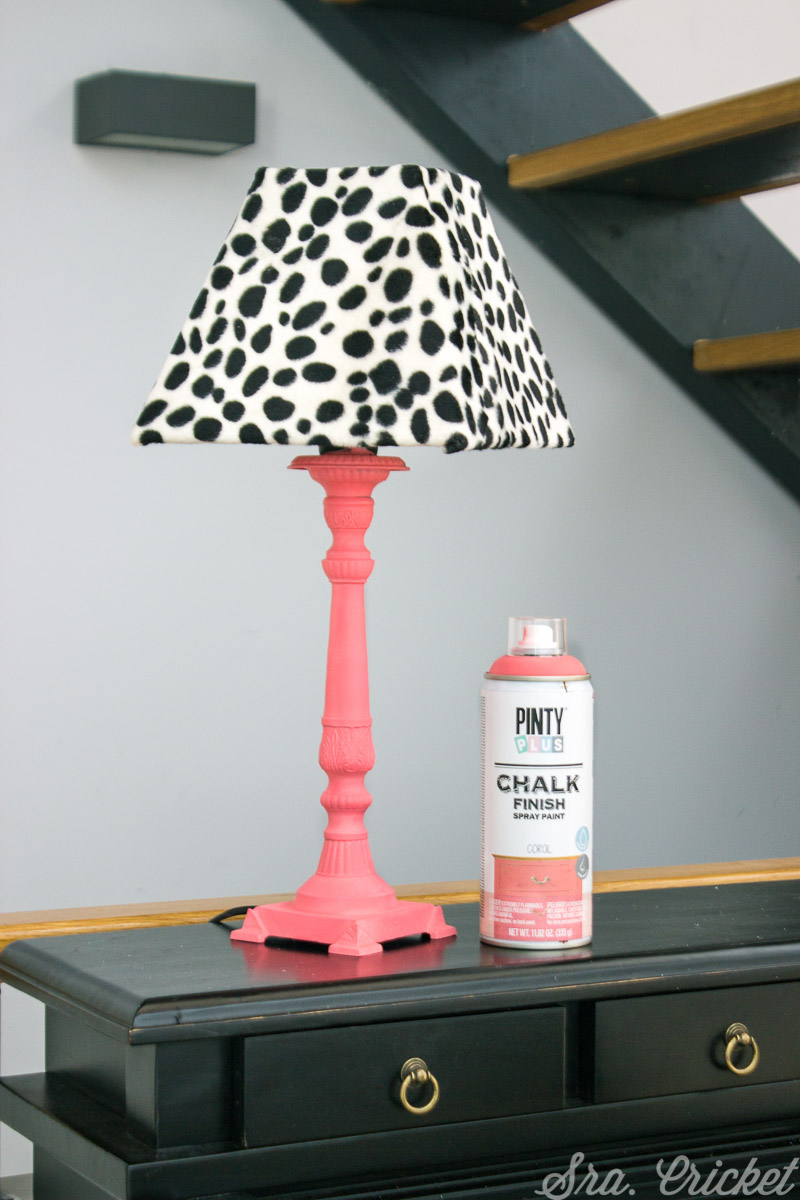 Entrelazamiento conocido Ordenado Transformar una lámpara retro con Chalk Paint Coral - Shakingcolors