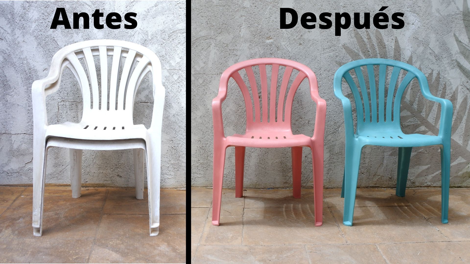Cómo renovar sillas de plástico con pintura en spray |